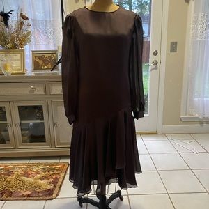 1990 vintage brown dress